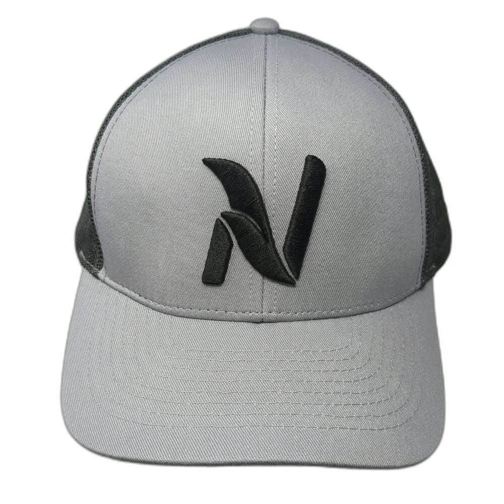 K-Products Trucker Hat Gray One Size Nutrien Ag Solutions Logo Mesh Snapback